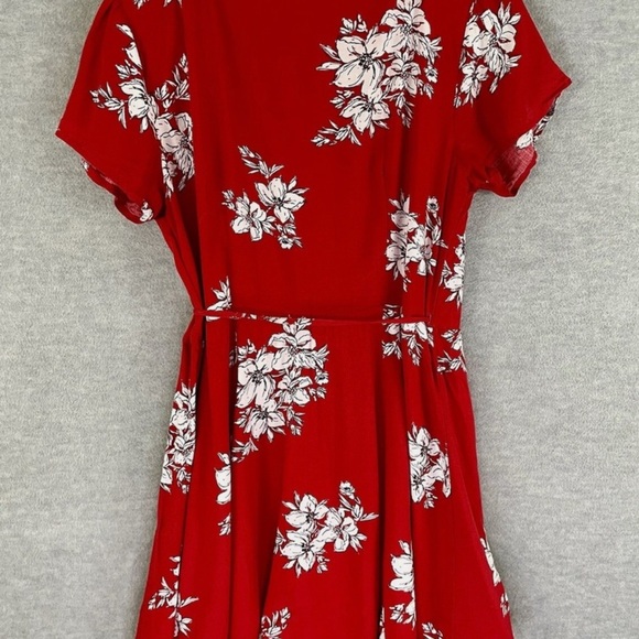 Abercrombie & Fitch Red Flutter Sleeve Sundress - Picture 6 of 8